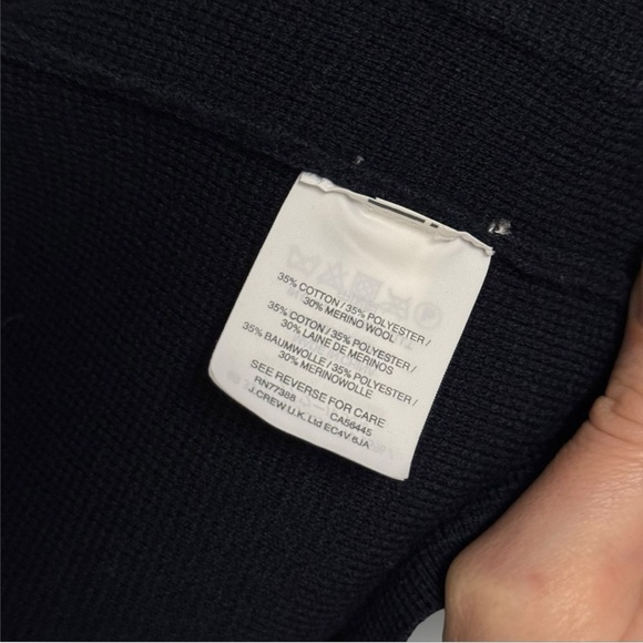 J. Crew Sophie open-front sweater-blazer Navy Sz Small - Picture 5 of 11